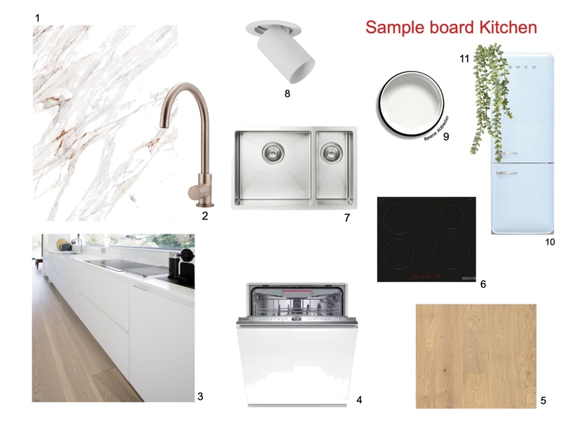 Sample Board Kitchen Interior Design Mood Board by Erina