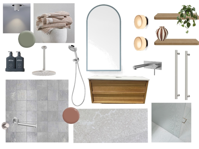 Kids bathroom Interior Design Mood Board by Heim Design