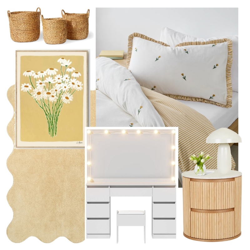 Tween Girl Bedroom Interior Design Mood Board by Ruma Studio