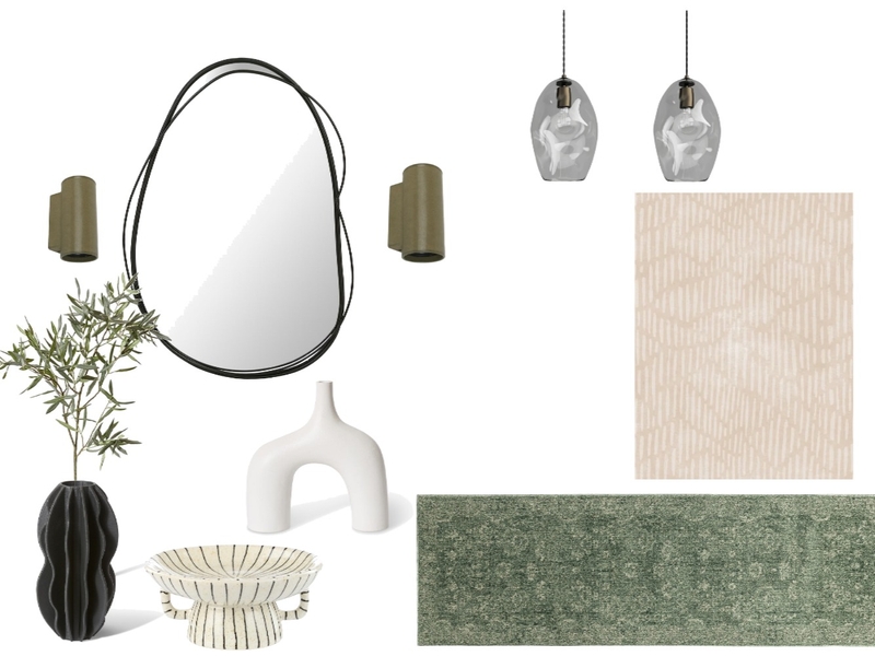 MJ Hallway 1 Interior Design Mood Board by Kutata Interiors
