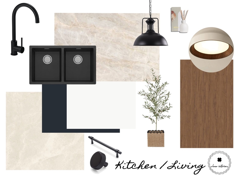 Filter Kitchen Living Interior Design Mood Board by CloverInteriors