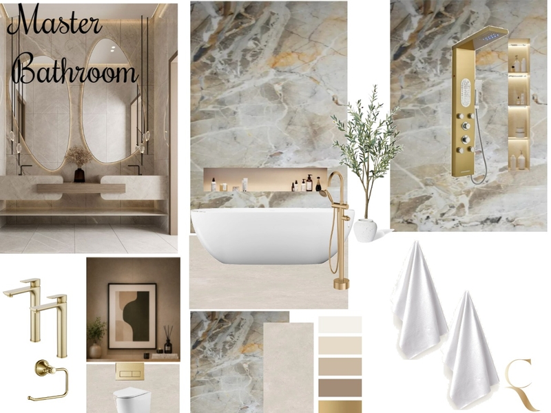 master bathroom Mokopane Interior Design Mood Board by dimakatso