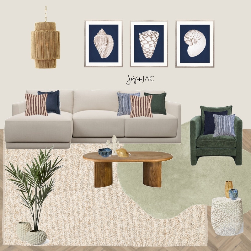 Australian-inspired living room mood board Interior Design Mood Board by Jas and Jac