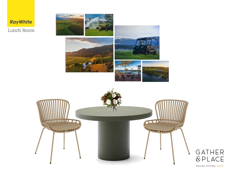 Ray White Manning Valley Lunch Room Interior Design Mood Board by Gather & Place