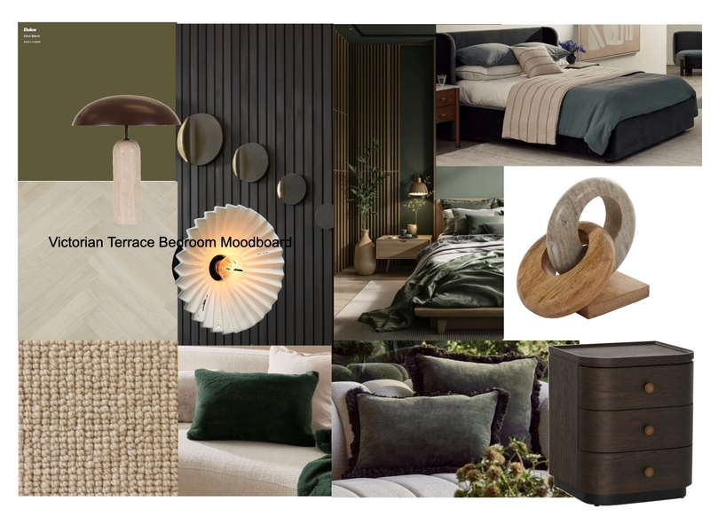 Victorian Terrace Project - Bedroom Moodbard Interior Design Mood Board by Bortolotto Interiors