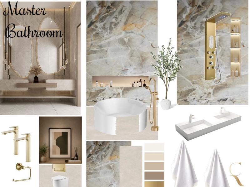 master bathroom Mokopane Interior Design Mood Board by dimakatso