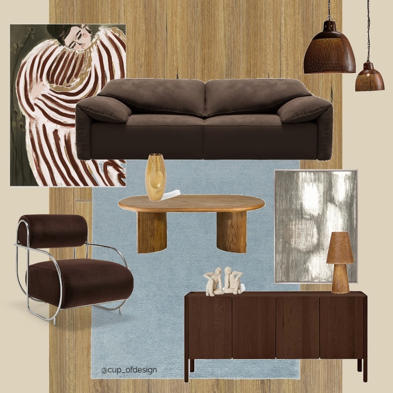 Velvet Espresso - Living Room Interior Design Mood Board by Cup_ofdesign Velvet Espresso - Living Room Interior Design Mood Board by Cup_ofdesign