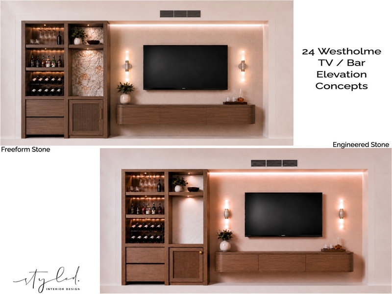 Mangan - Bar / Tv Concepts Interior Design Mood Board by Styled Interior Design