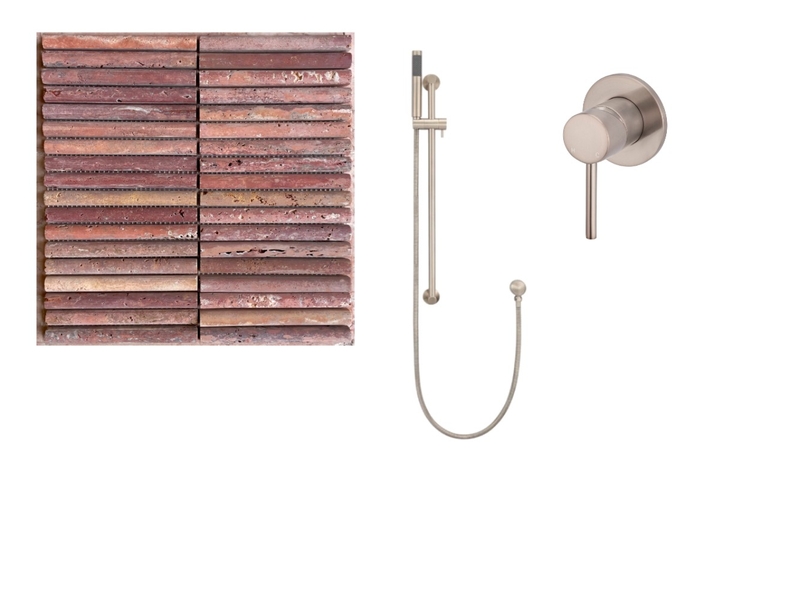 red trav shower Interior Design Mood Board by CRD Design