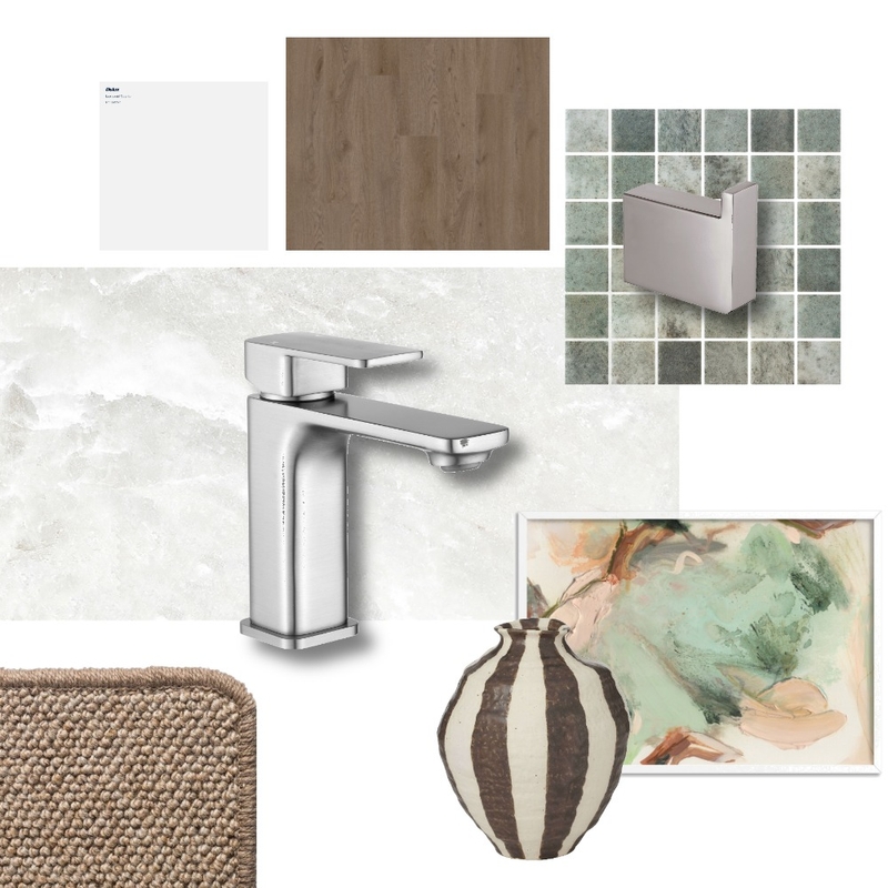 Ivano Brushed Nickel Green Interior Design Mood Board by Aquaperla Ivano Brushed Nickel Green Interior Design Mood Board by Aquaperla