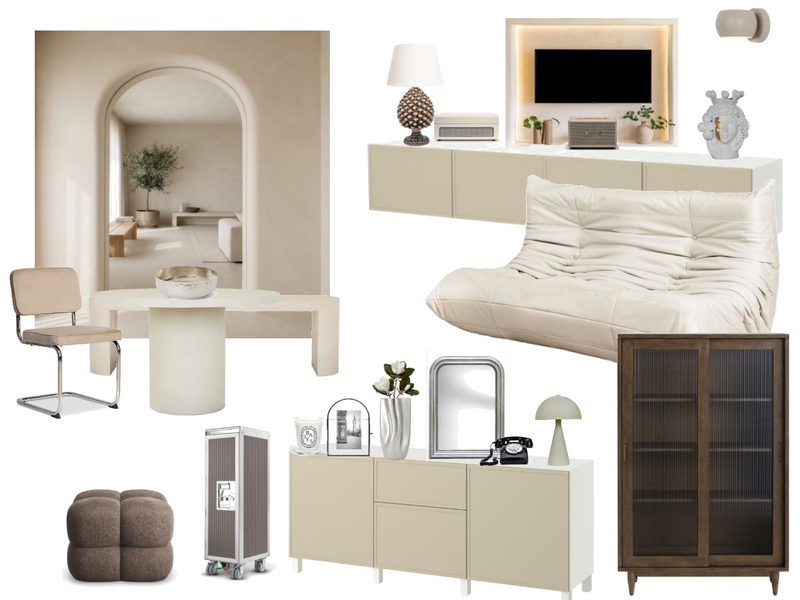 leanyer reno no demo living dinning inspo Interior Design Mood Board by Sonya Ditto
