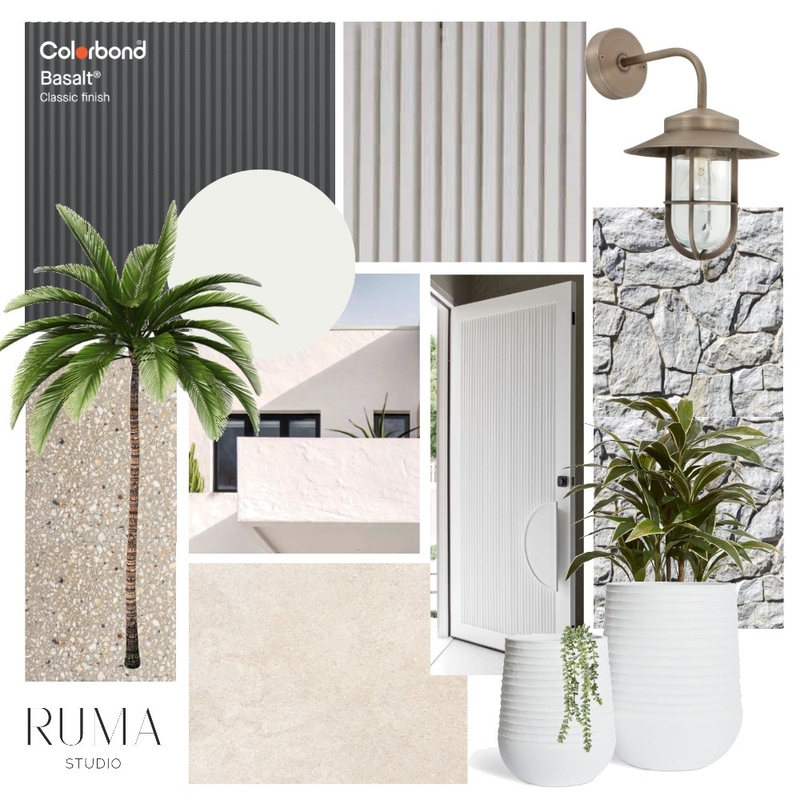 Meadow House - Exterior Interior Design Mood Board by Ruma Studio
