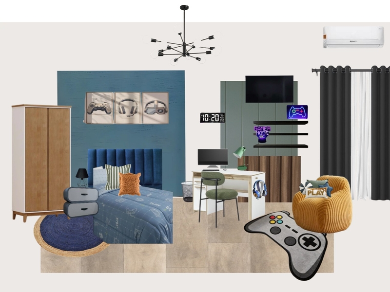 Dormitorio pre adolescente Interior Design Mood Board by Ivana Cardozo