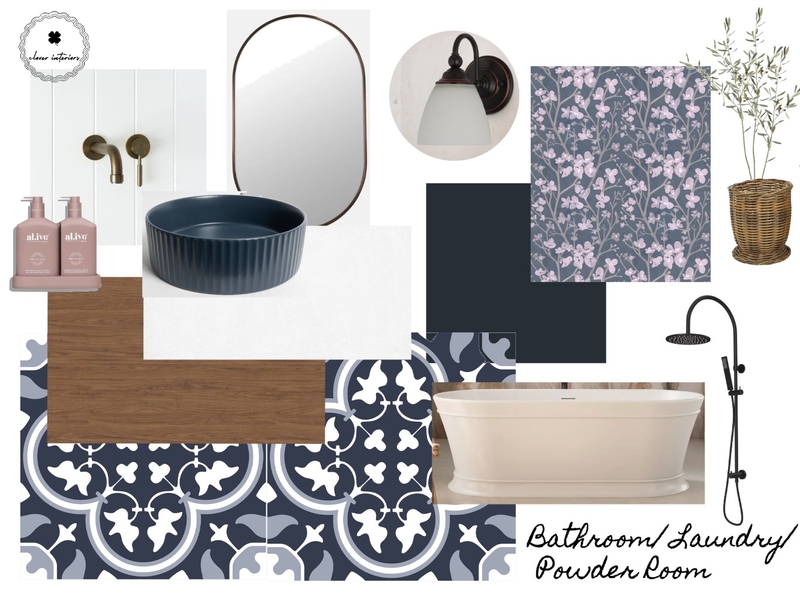 Gingell bathrooms Interior Design Mood Board by CloverInteriors