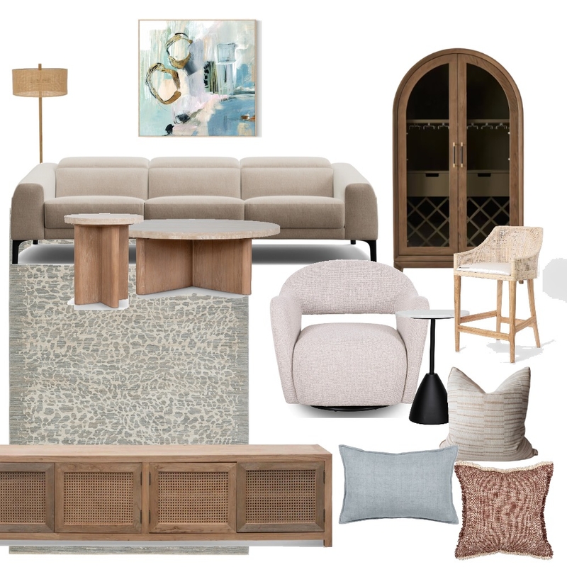 Gordon Living Room Interior Design Mood Board by Manea Interior Design & Styling