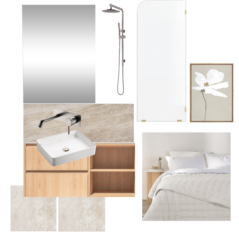 Guest ensuite Interior Design Mood Board by ChloeO Guest ensuite Interior Design Mood Board by ChloeO
