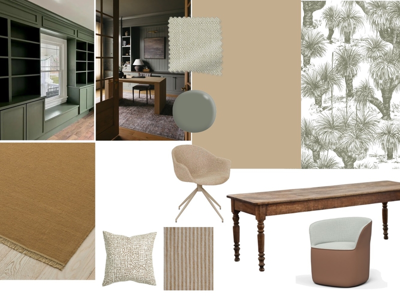 Reading Room Interior Design Mood Board by TheDesignory