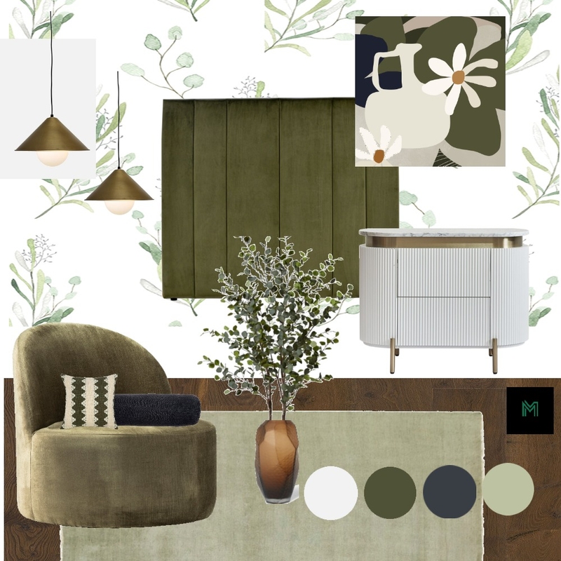 green and white bedroom or lounge logo Interior Design Mood Board by Pauline Buchanan green and white bedroom or lounge logo Interior Design Mood Board by Pauline Buchanan