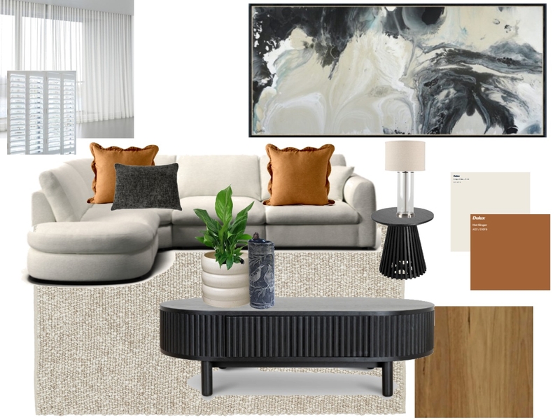 Living Room Module 9 Interior Design Mood Board by Embellish Interiors