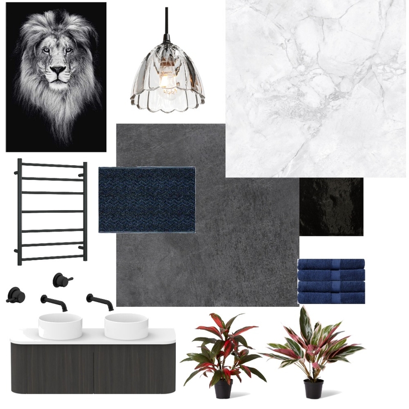 Beau's Bathroom Interior Design Mood Board by Amber Eastern Suburbs