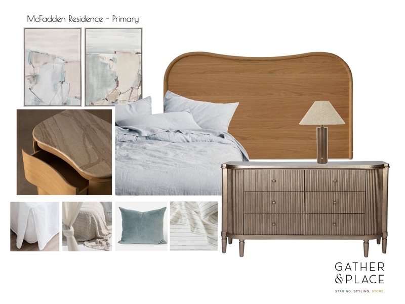 McFadden Primary Interior Design Mood Board by Gather & Place