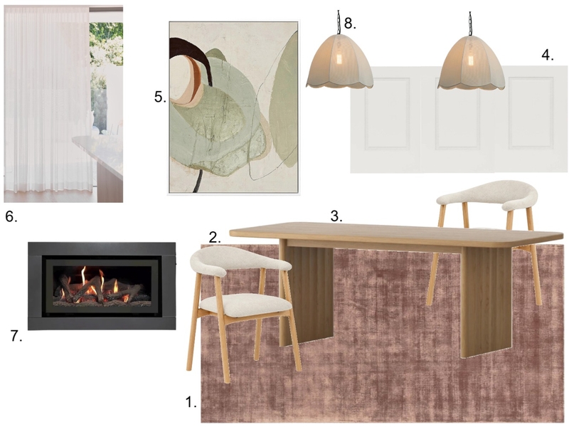 Dining Room Sample Board Interior Design Mood Board by Chloe_Reynolds