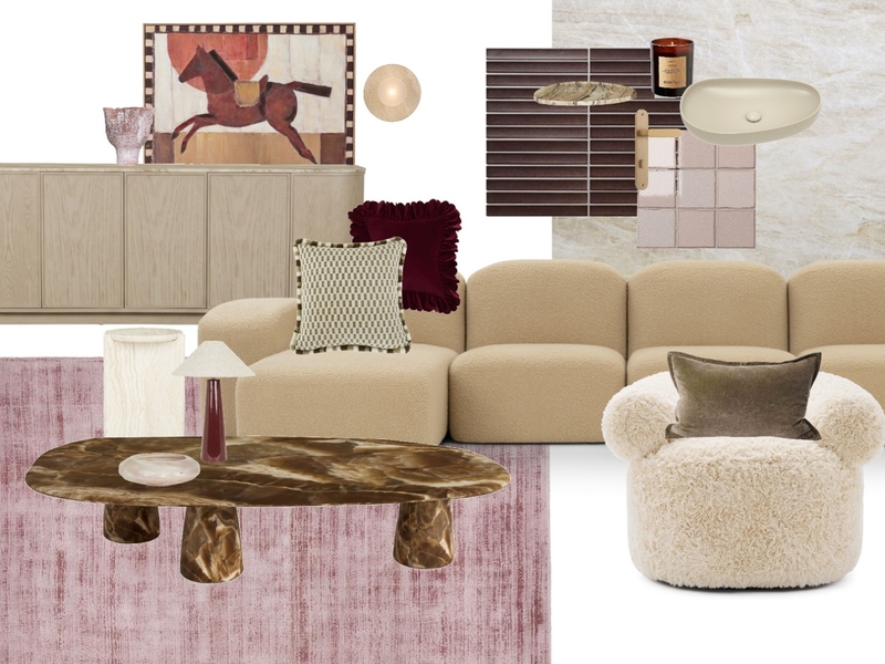 Pink is the new Maroon Interior Design Mood Board by Genevieve Erougian Pink is the new Maroon Interior Design Mood Board by Genevieve Erougian