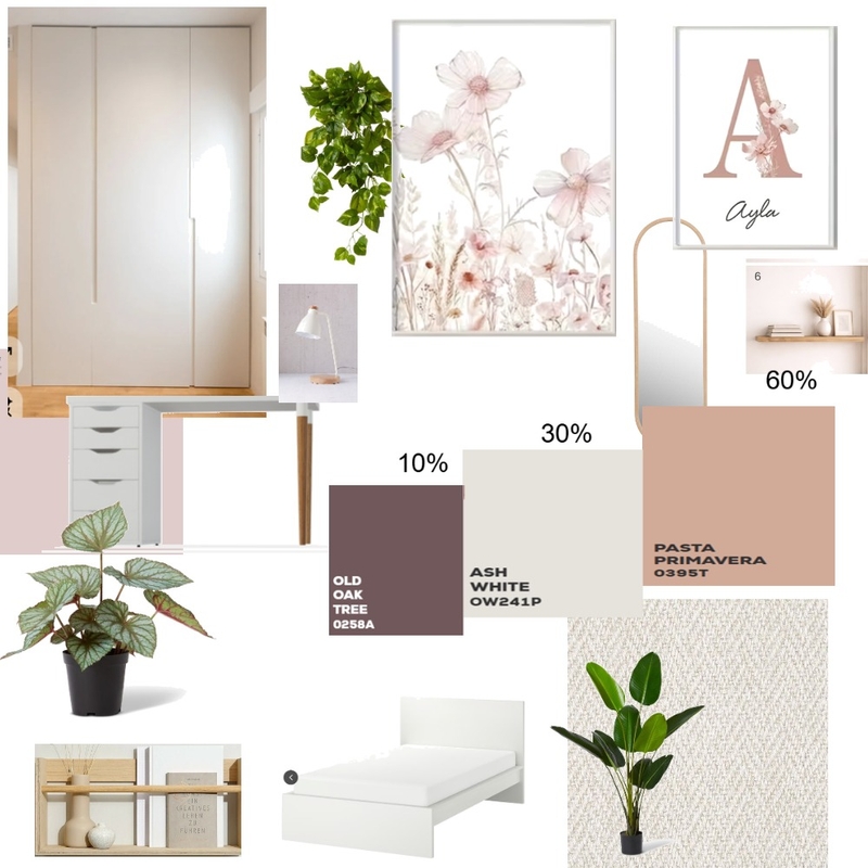 לוח השראה -חדר של הלל גווני פסטל Interior Design Mood Board by tzlilshu