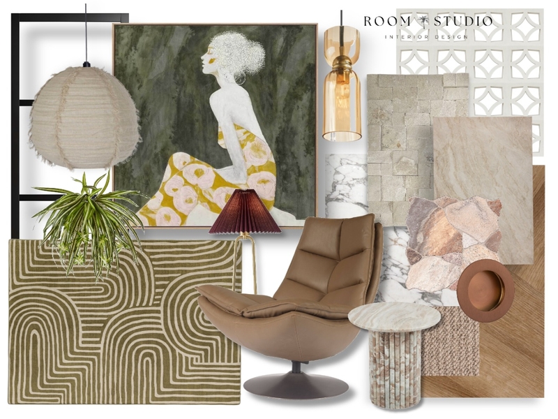 Mid Century Warmth Interior Design Mood Board by Room Studio Mid Century Warmth Interior Design Mood Board by Room Studio