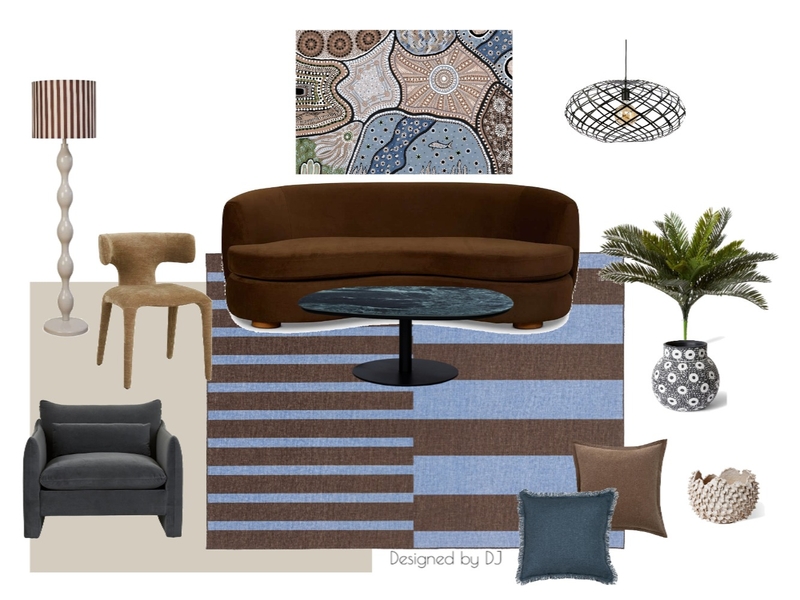 Blue n Brown Living Room Interior Design Mood Board by DebJordan101@gmail.com Blue n Brown Living Room Interior Design Mood Board by DebJordan101@gmail.com