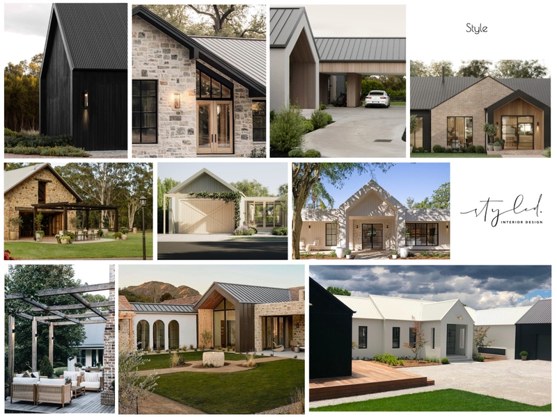Miller - External Facade #1 Interior Design Mood Board by Styled Interior Design
