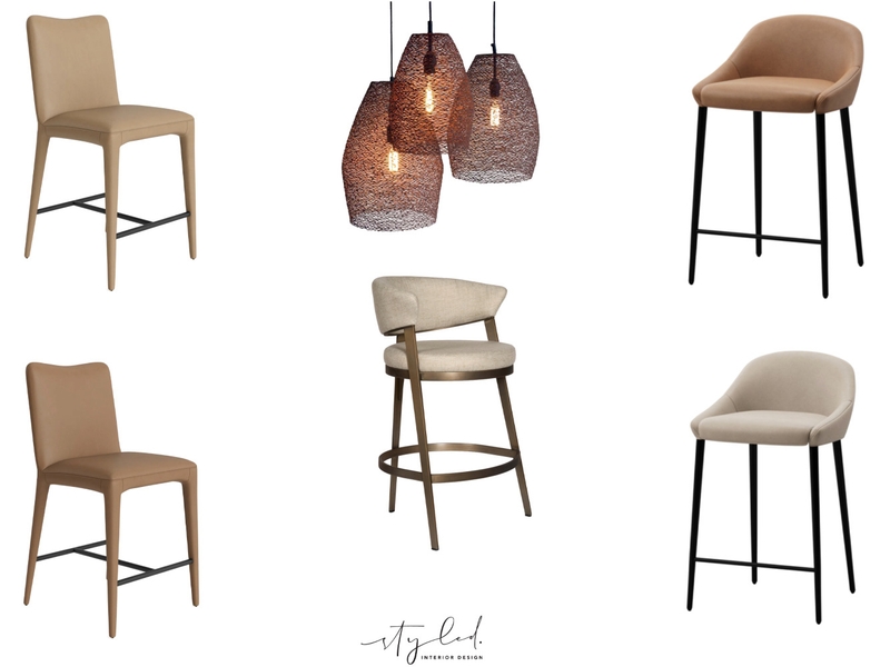 Mills Barstool Options Interior Design Mood Board by Styled Interior Design