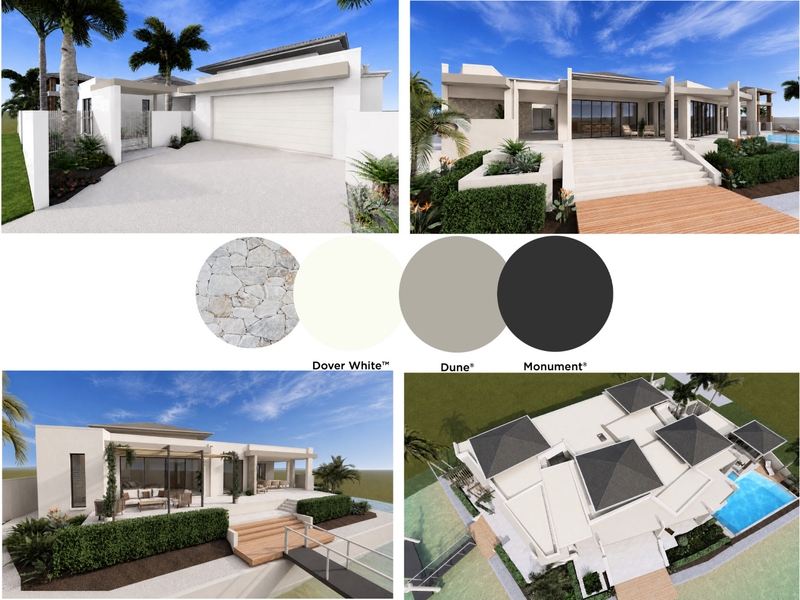 Mangan External Colour Concept Interior Design Mood Board by Styled Interior Design