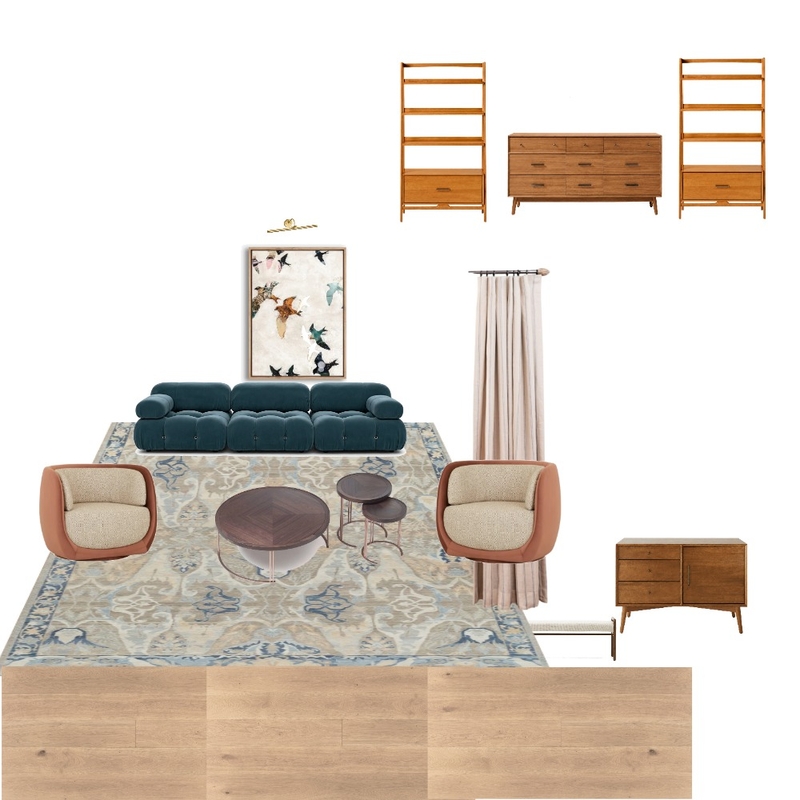 Mike E. Livingroom Interior Design Mood Board by Timea
