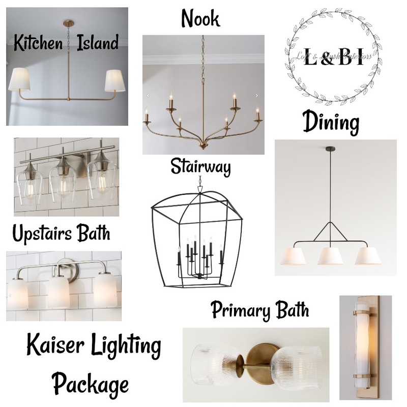Kaiser Lighting Interior Design Mood Board by Loft&Blush