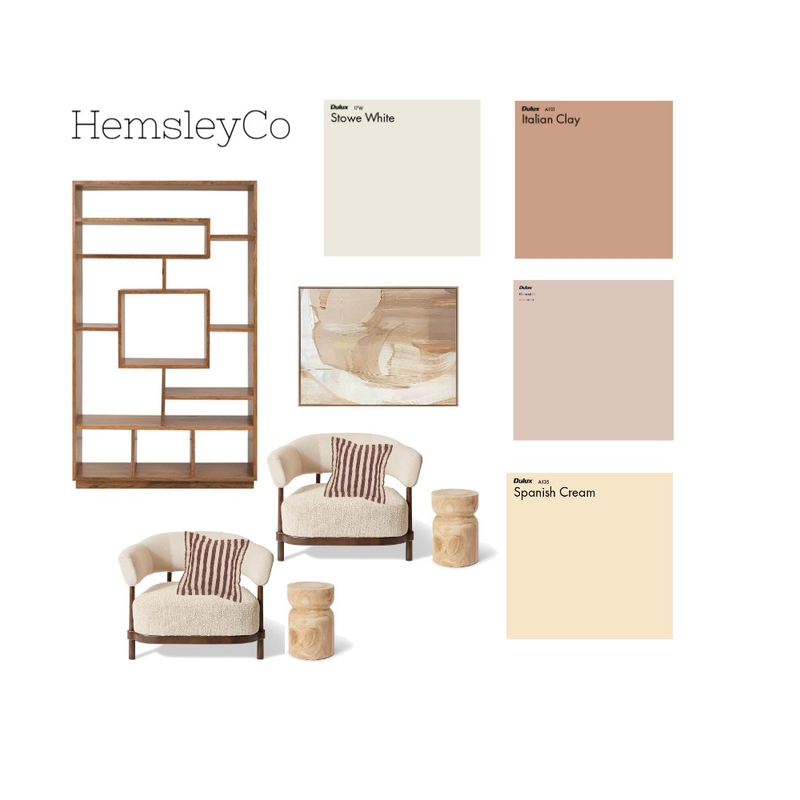 Start point - Living room colour palette Interior Design Mood Board by HemsleyCo.