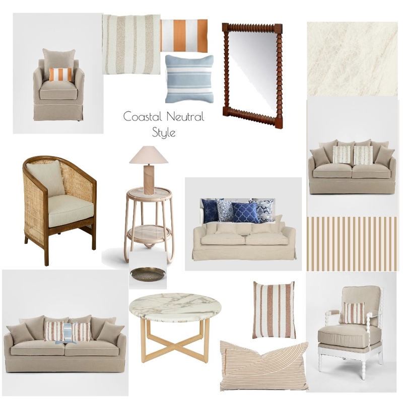 Coastal Neutral Interior Design Mood Board by JULES W DESIGN Coastal Neutral Interior Design Mood Board by JULES W DESIGN