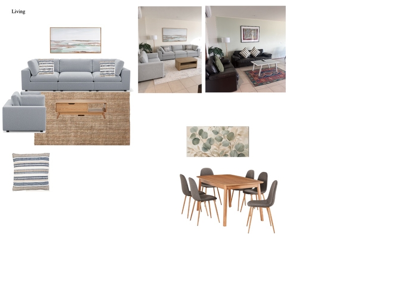 Living + Dining Interior Design Mood Board by IIDR Interior Design