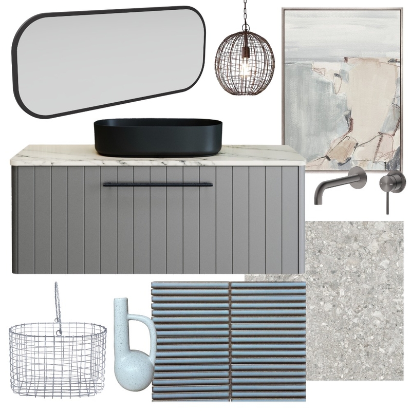 Stone & Smoke | Saba with Jazz Arch Frame Mirror Interior Design Mood Board by Timberline Stone & Smoke | Saba with Jazz Arch Frame Mirror Interior Design Mood Board by Timberline