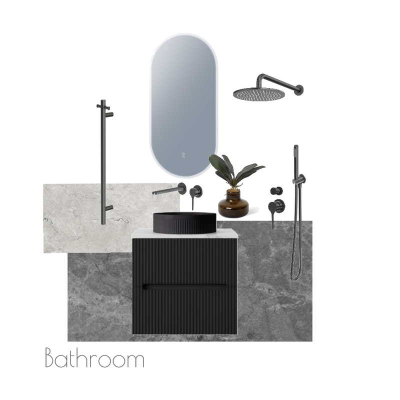 Woods_Bathroom Interior Design Mood Board by DmDesigns