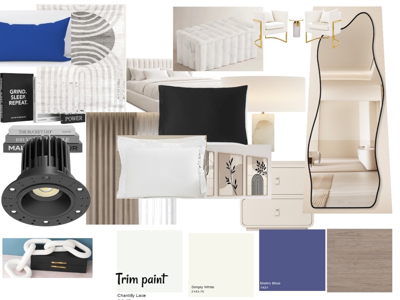 BEDROOM SAMPLEBOARD Interior Design Mood Board by belbyjoyce30@gmail.com