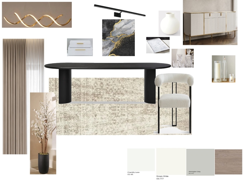 DININGROOM BOARD Interior Design Mood Board by belbyjoyce30@gmail.com
