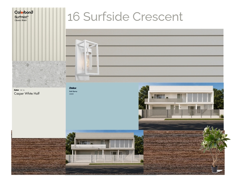 16 Surfside Crescent Interior Design Mood Board by lisa@davestuart.com.au