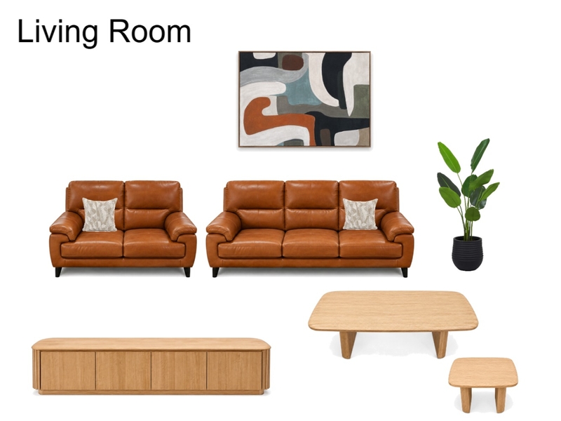 Living Room - Serene Interior Design Mood Board by SaksDesigns