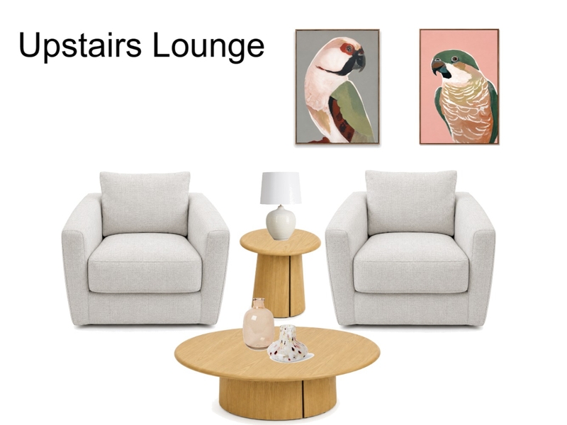 Upstairs Lounge - Serene Interior Design Mood Board by SaksDesigns
