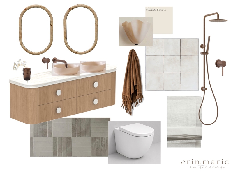 Ensuite Interior Design Mood Board by erinmariejackson