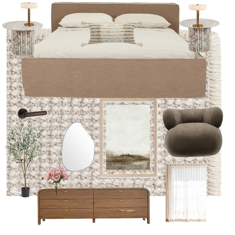 Warm Earthy Bedroom Concept Interior Design Mood Board by Interiors by Tara Warm Earthy Bedroom Concept Interior Design Mood Board by Interiors by Tara