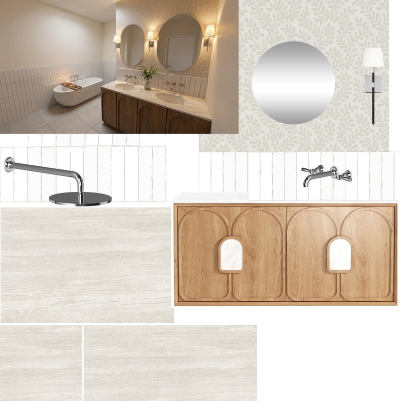 Fisher - Main Bathroom Interior Design Mood Board by Holm & Wood.
