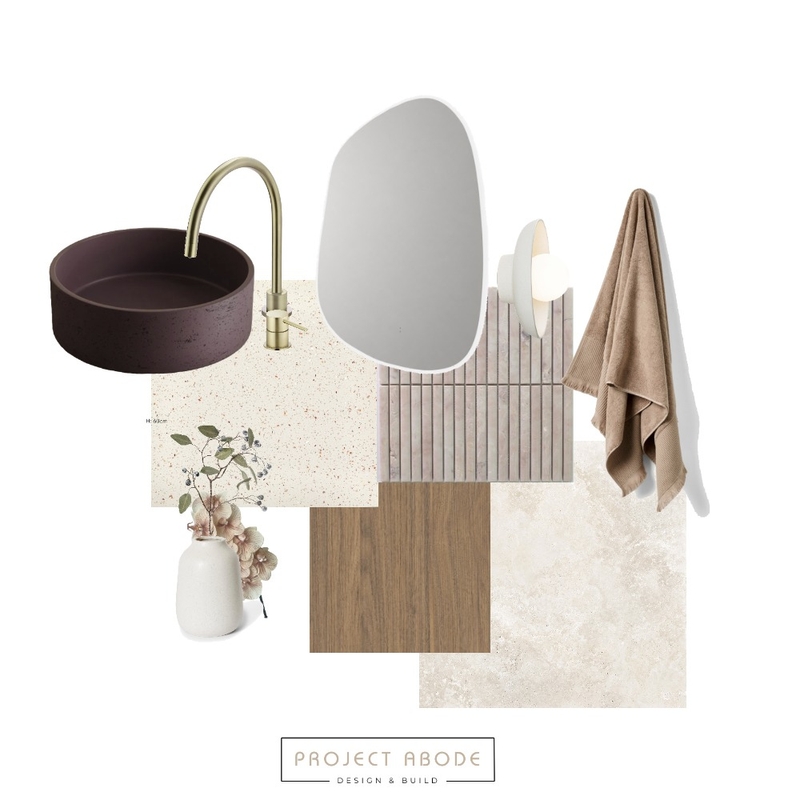 Mudberry Ensuite Interior Design Mood Board by Project Abode