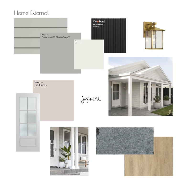 External Home Build Interior Design Mood Board by Jas and Jac
